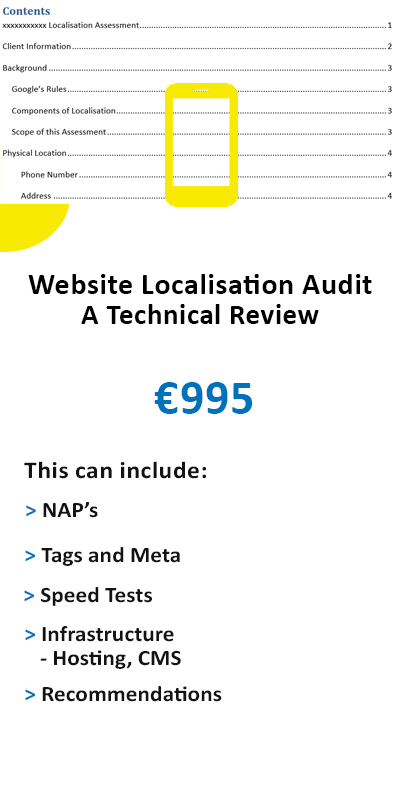 Website technical localisation audit