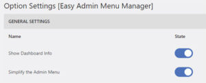 Toggle Easy Menu Manager On